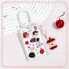 Kawaii Cat Keychain Sliding Card Holder Student Meal Card Bus Card Photo Card Holder Lanyard Lady Id Card Credit Card Holder