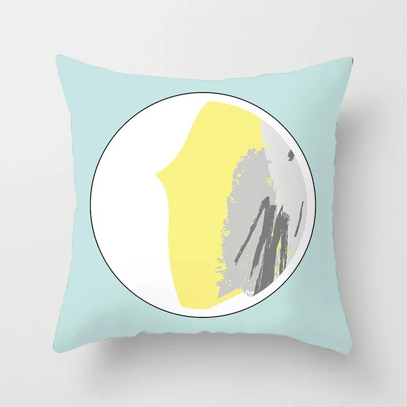 

Мультяшная милая наволочка с рисунком, офисные украшения для гостиной, автомобильные украшения, домашняя наволочка 40x40cm