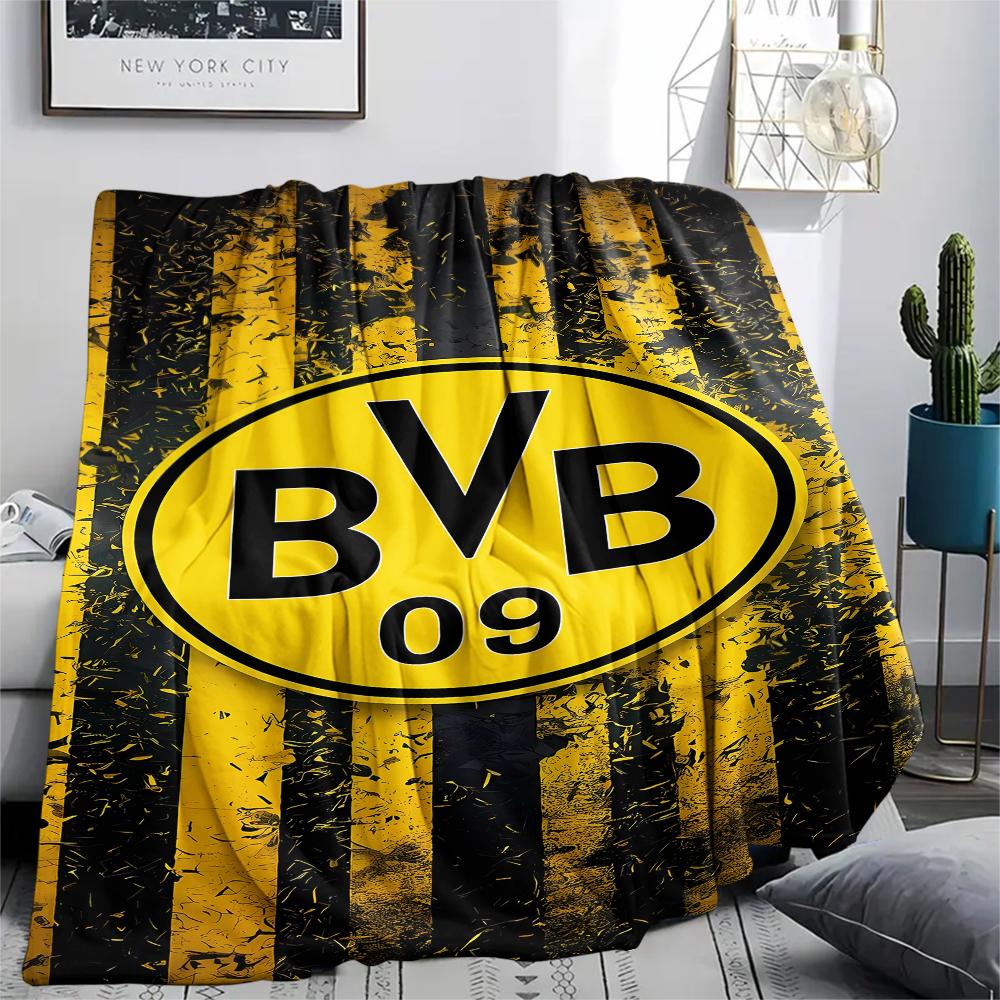 1 Manta de Franela con Estampado del BVB, Alta Calidad para Todas las Estaciones, Decoración del Hogar, Calidez y Comodidad, Perfecta para Regalos de Navidad
