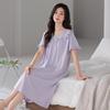 Pajamas women's summer cotton short sleeves 1011 new simple and high-end pregnant women can wear loose loungewear dresses