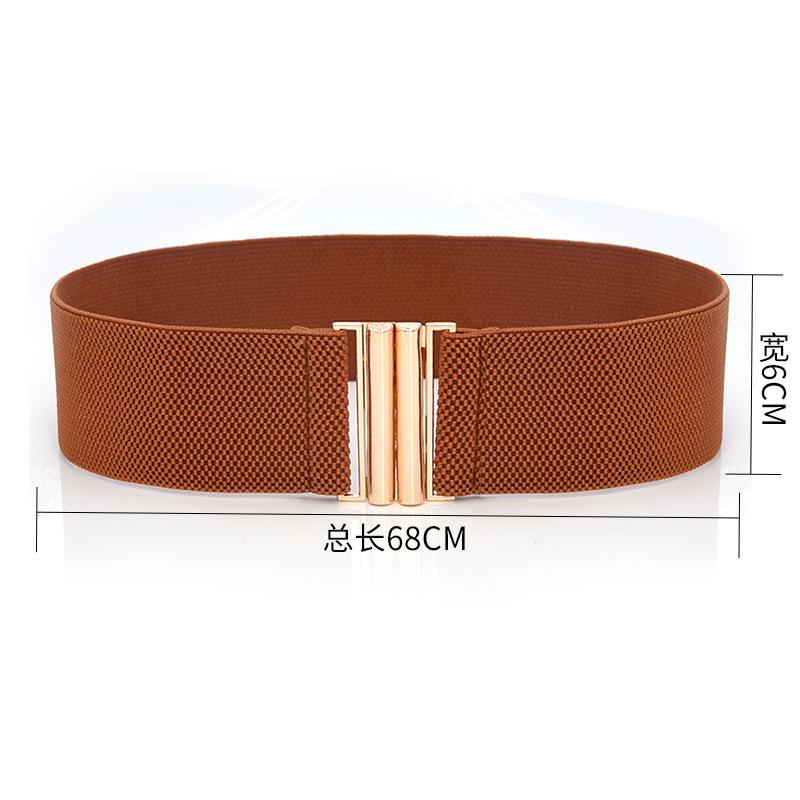 

Женский пояс, эластичный корсет с запахом на талии, мягкий винтажный женский пояс для платья, аксессуары коричневый