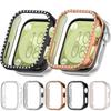 Diamond Bling PC Case for Huawei Watch Fit 3 Women Anti-fall Hollow Protective Cover for Huawei Fit3 Watch Accessories Plating