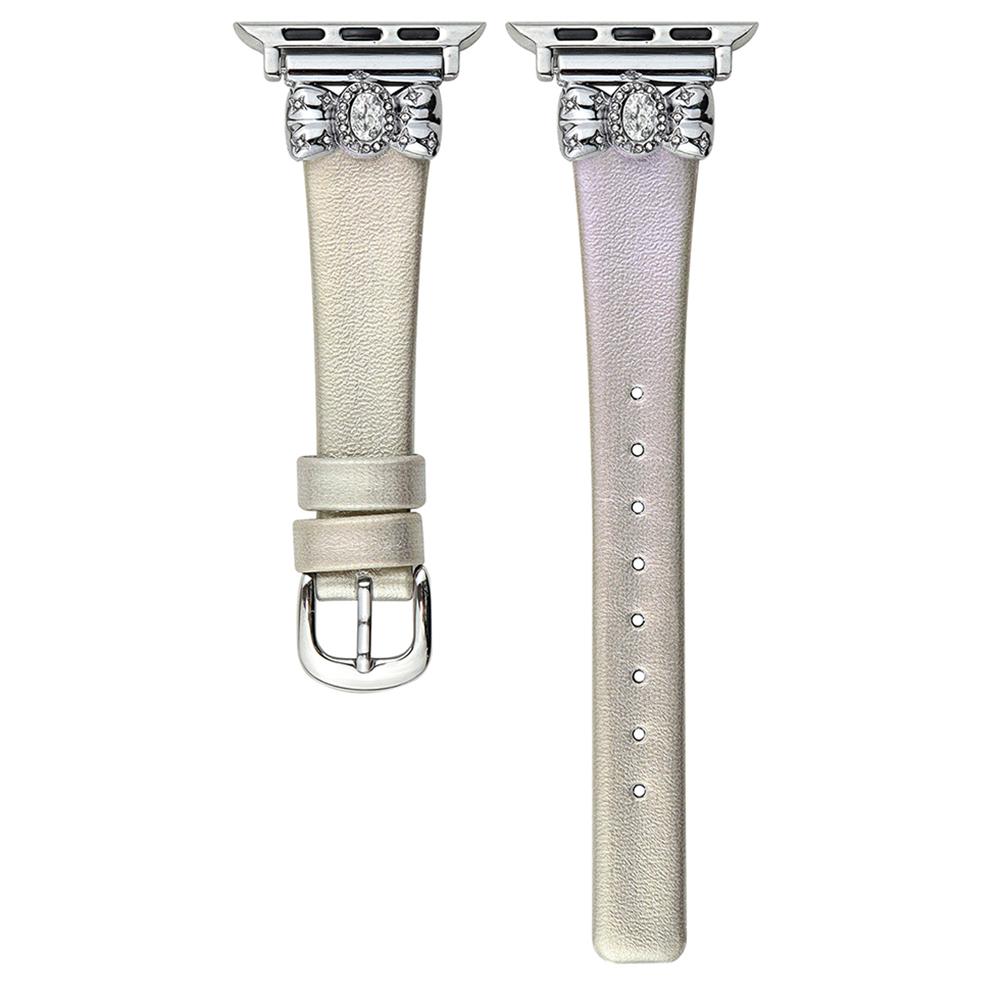 Watch Strap for Apple Watch Series 10 Ultra 9 8 7 SE 6 5 4 3 2 1 46mm 49mm 45mm 44mm 42mm Leather Band Butterfly Joint