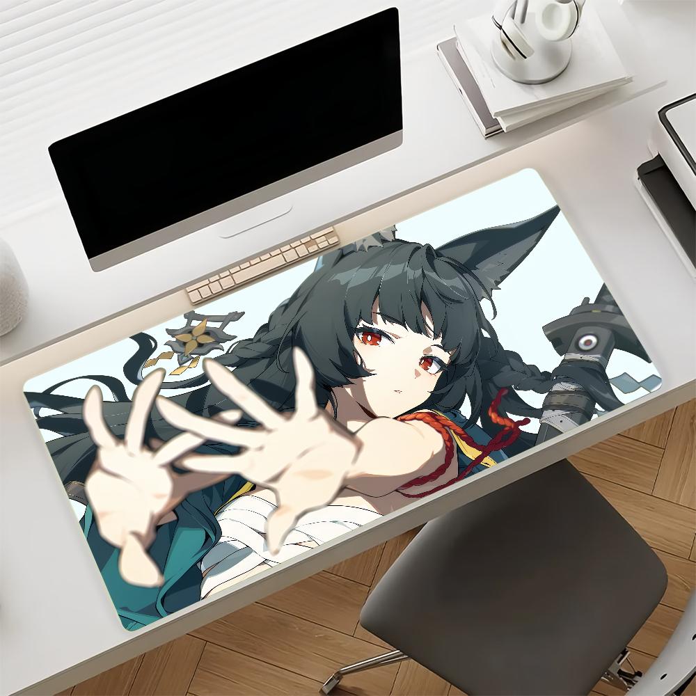 Tappetino Mouse Gioco Hoshimi Miyabi Zenless Zone Zero Gomma Antiscivolo Gamer Bilanciamento Computer Decorazione Deskmat Laptop Ufficio Grande