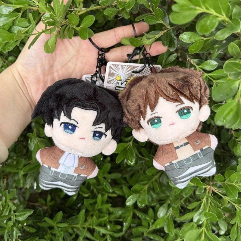 12cm/4.72in Anime Ackerman Stuffed Doll Plush Keychains Pendant Peripherals Accessories Cotton Collectible Decoration Stitch Toy