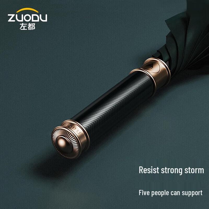 ZUODU Ветрозащитный деловой зонт с длинной ручкой