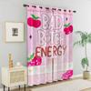 2Pcs Y2K Bad Girl Energy Blackout Curtain for Girls Bedroom Thermal Insulated Grommet Window Drapes Living Room Decoration