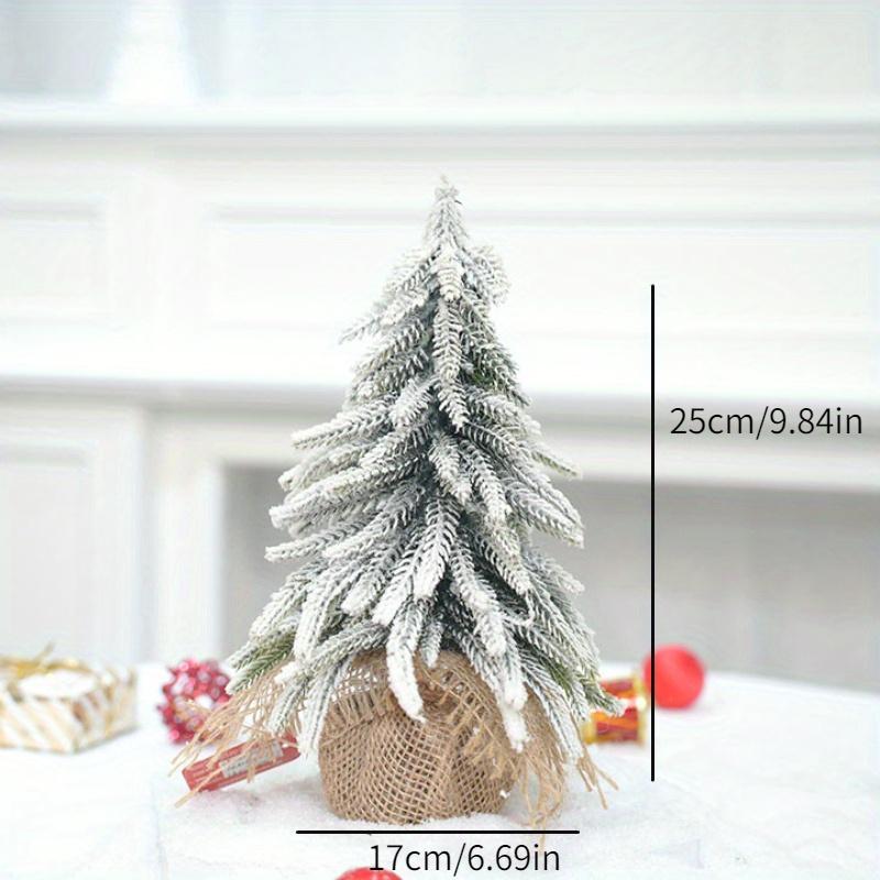 1 Stück Mini Schneefall Weihnachtsbaum PE Beflockter Weihnachtsbaum Tischdekorateur Szenenarrangement Dekorationen