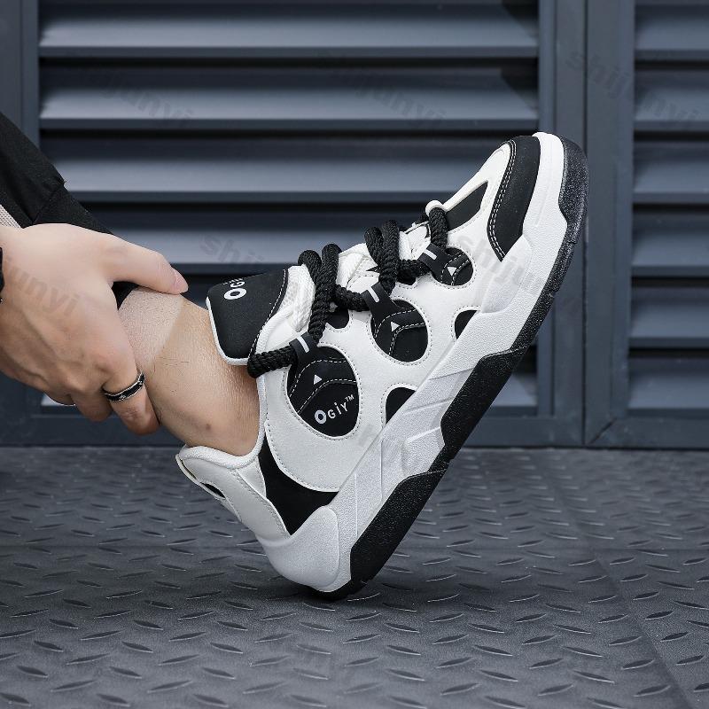 Fashion Men's Sneakers 2025 Spring Autumn New Fashion Outdoor Non Slip Running Shoes Comfortable Cross Tied Height Increase Casual Flats