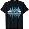 Vintage Chicago Illinois Flagge Skyline Herren Damen T-Shirt