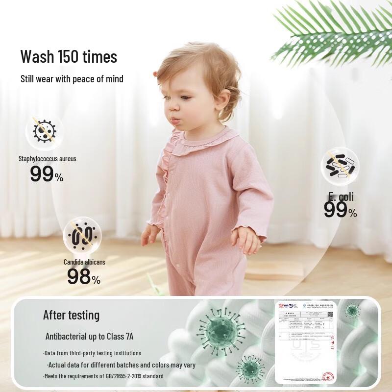 Baby Pure Cotton Long-Sleeve Romper 90