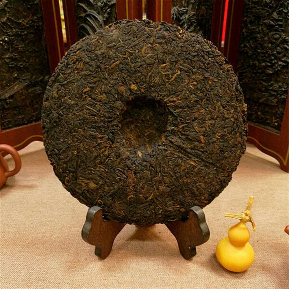 357g Yunnan Organic Old Ripe Pu-erh Tea Fermented Cake Chinese Black Tea