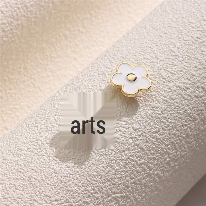 Elegant Small Flower Magnetic Button Collar and Sleeve Accessory