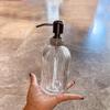 400ML Pressglas Handdesinfektionsmittel separat abgefüllte Duschgel-Lotion-Flasche leichter Luxus Diamantbesetzt Große Kapazität Badezimmer