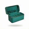 Bracelet Storage Box with Zipper Zippered Slots CushionedLined Bangle Case for