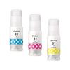 Genuine Canon Ink Bottles Compatible GI-31 (3-Color Set) (GI-31 C/M/Y) with G3370/G3360/G1330