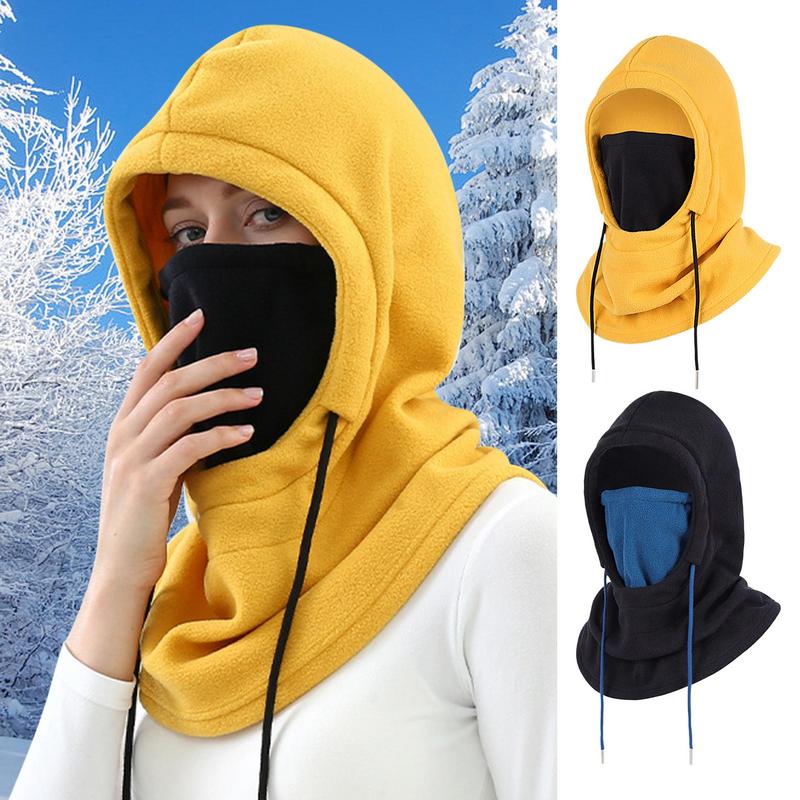 Ski Face Cover Cycling Masque Scarf Headgear Fleece Hood Neck Warmer Ski Masque Windproof Winter Face Cover