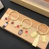 Creative Drip Oil Wine Beer Glass Keychain Pendant for Men's Car Keys & Women's Bags