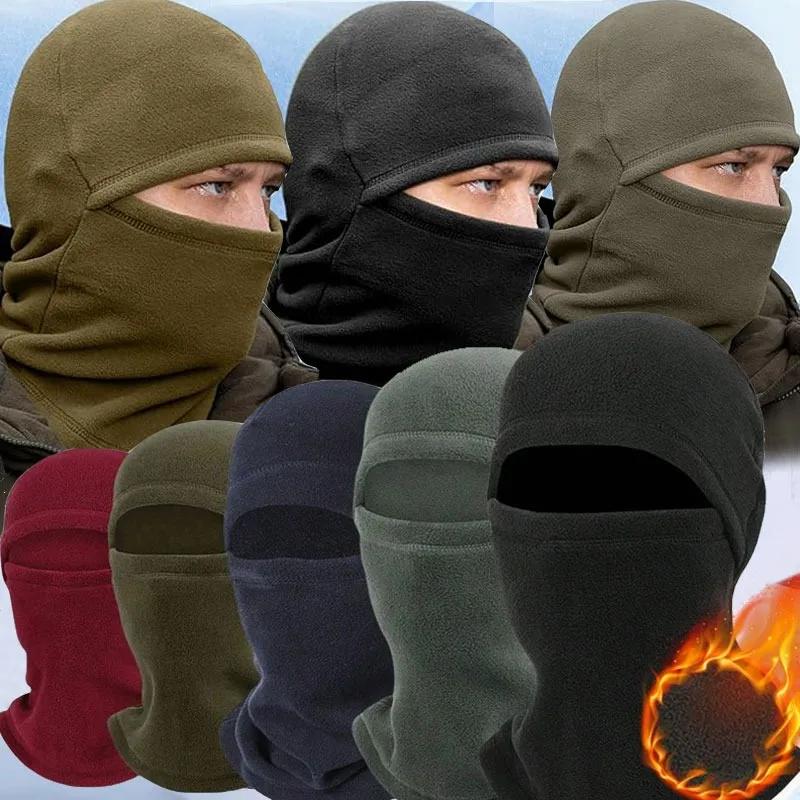 New Cycling Cap Winter Warm Running Scarf Balaclava Fleece Bike Full Face Cover Headwear Climbing Fishing Warm Windproof Hat
