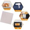 5PCS Thickening Sheets Oven Sheets Mica Plate Microwave Ovens Sheets Replacement Plates Suitable for Quick Heating