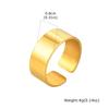 Vnox 6/8/11.5mm Width Open Adjustable Ring for Men, Classic Basic Punk Style Waterproof Never Fade Stainless Steel Finger Band