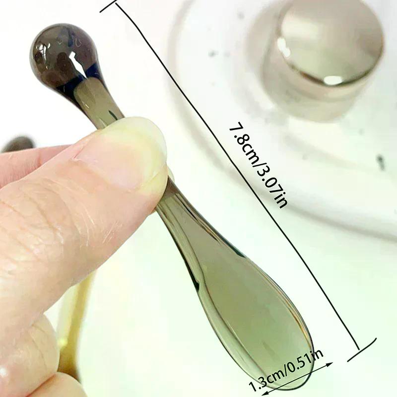 5/10 Adet Göz Kremi Aplikatörü Kaşık Rulo Şeffaf Masaj Çubuğu Kozmetik Spatulaları Kırışıklık Yüz Maskesi Cilt Bakımı Akrilik