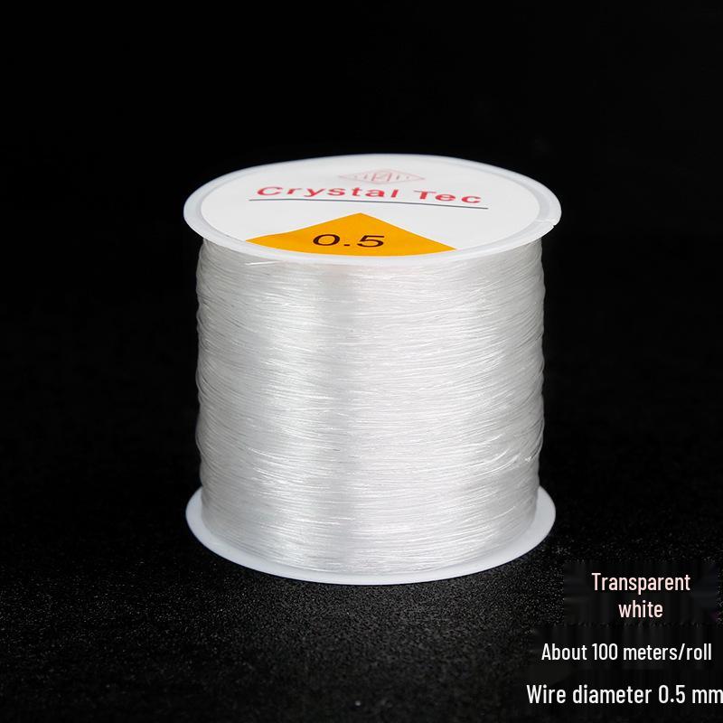 Elastic Transparent Bead String for Bracelet Making – Durable and Wear-Resistant