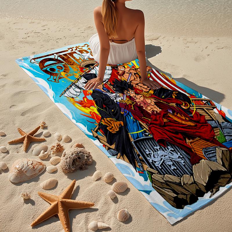 pirate Adventure Beach Towel, Super Soft Microfiber, Gift for Her/Him, Birthday, for Pool, Beach, Travel, Home Decor Fan gifts