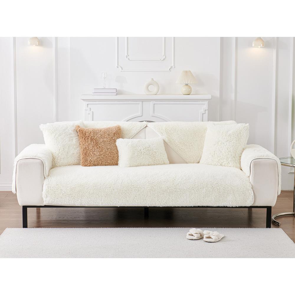 Sofa Cushion Cream Style Thickened Autumn and Winter Leather Sofa Non-Slip Special Seat Cushion Cover