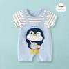 Summer Short Sleeve Pure Cotton Baby Romper - Infant Cartoon Crawling Bodysuit