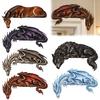 Gothic Door Frame Ornament Sleeping Dragon Topper, Medieval Fantasy Wall Decor for Doorway, Accents Corner Decor, No Drill Installation,