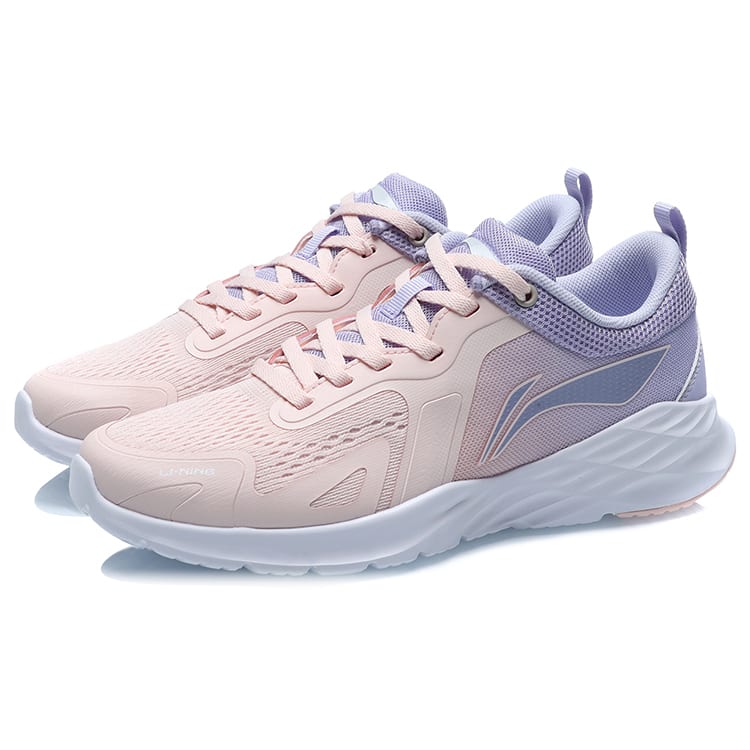 Li Ning Cushioning, Wear Resistant Low Top Running Shoes Women's Purple Pink ARHR120-1