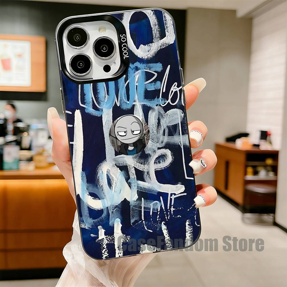 Peter Y-Your B-Boyfriend Button Phone Case For iPhone 17,16,15,14,13,12,11,Pro,Max,Plus,Black Matte Shockproof Cover