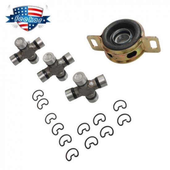 Center Support Bearing & 3x U-Joints Kit Fit for 2005-2015 Toyota Tacoma