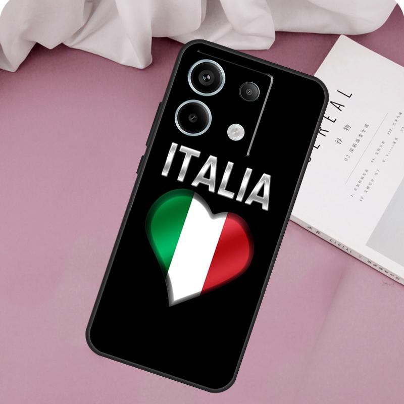 Italy Flag Case For Xiaomi Redmi Note 13 14 12 11 10 9 15 Pro Plus Redmi 15 14C 10C 12C 13C 15C Cover