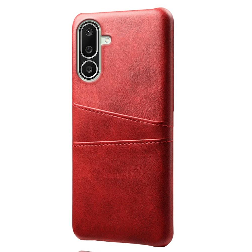For Samsung Galaxy M56 5G Case Dual Card Slots PU Leather + Hard PC Phone Cover