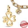 Splendido Ciondolo a Forma di Cappello di Laurea Stella Margherita Albero Genealogico Yin & Yang in Oro 14K Adatto per Bracciali di Marca Gioielli in Rame