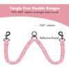 BAOBOTE Pet Double Dog Leash, Shock Absorbing Reflective Bungee Lead Walk 2 Dogs with Ease, 360° Swivel No Tangle Double Dog Walking & Training