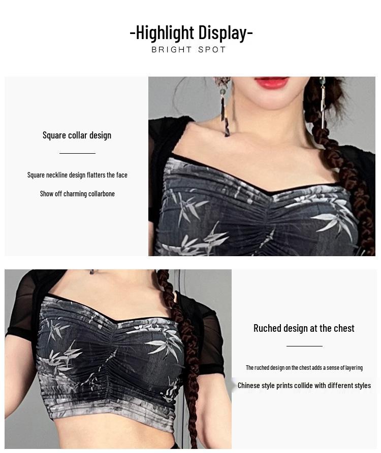 2025 Damen Bauchtanz Übungsoutfit: Neuer Stil Sommer Anfänger Orientalisch Sexy Langes Kleid Set