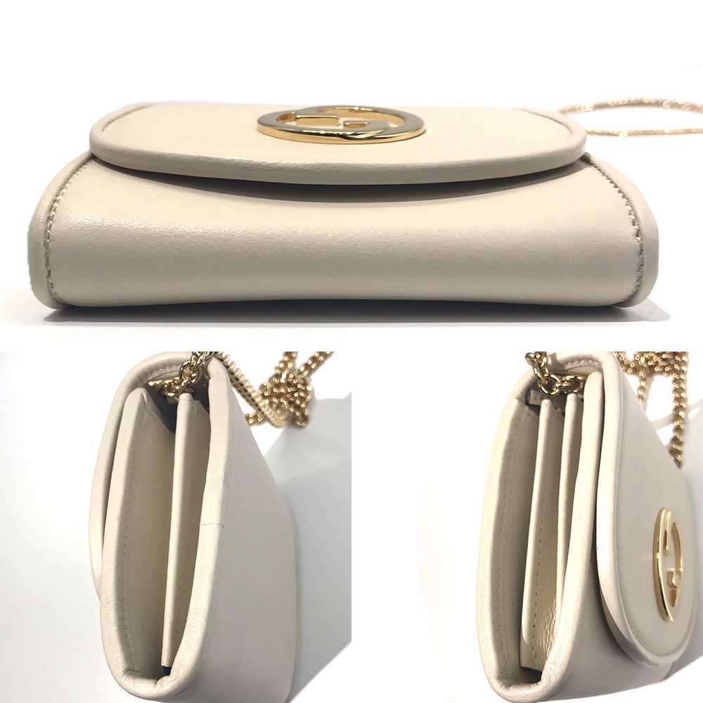 Used GUCCI BlondyBifold Wallet leather Women
