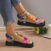 Fashion 2025 New Summer Outdoor Beach Casual Sandals Fashion Women Sandals Color Flat Casual Light Shoes for Ladies Zapatillas Mujer