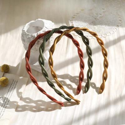 AISHG Fashion Wash Face Hair Band for Women Korean Woven Simple Woven Twist Headband Headdress Girls Hair Accessories