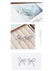 New Bow Rhinestone S925 Silver Stud Earrings for Women - Simple Fashion, Daily Wear