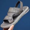 FashionNew Men's Sandals Summer Non-slip Wear-resistant Leather Men's Beach Shoes Fashion Casual Male Slippers