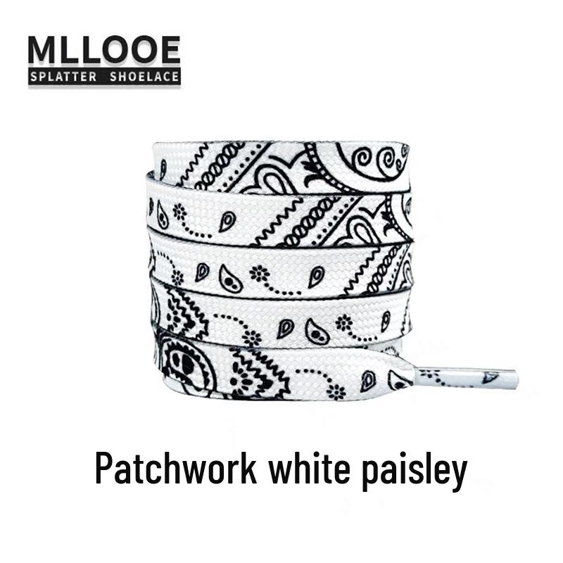 Cashew Flower Shoelaces for Air Force One AF1 & Casual White Sneakers