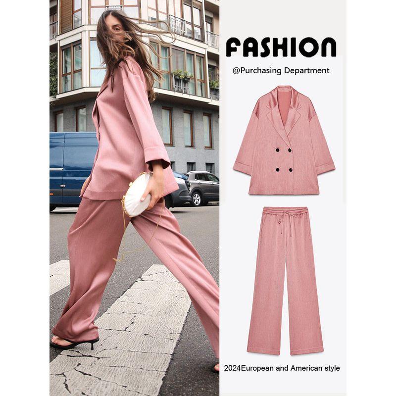 Za2025 Spring New Women's Clothing Suit Outwear 4387130 172 High Waist Pants 4387030 172