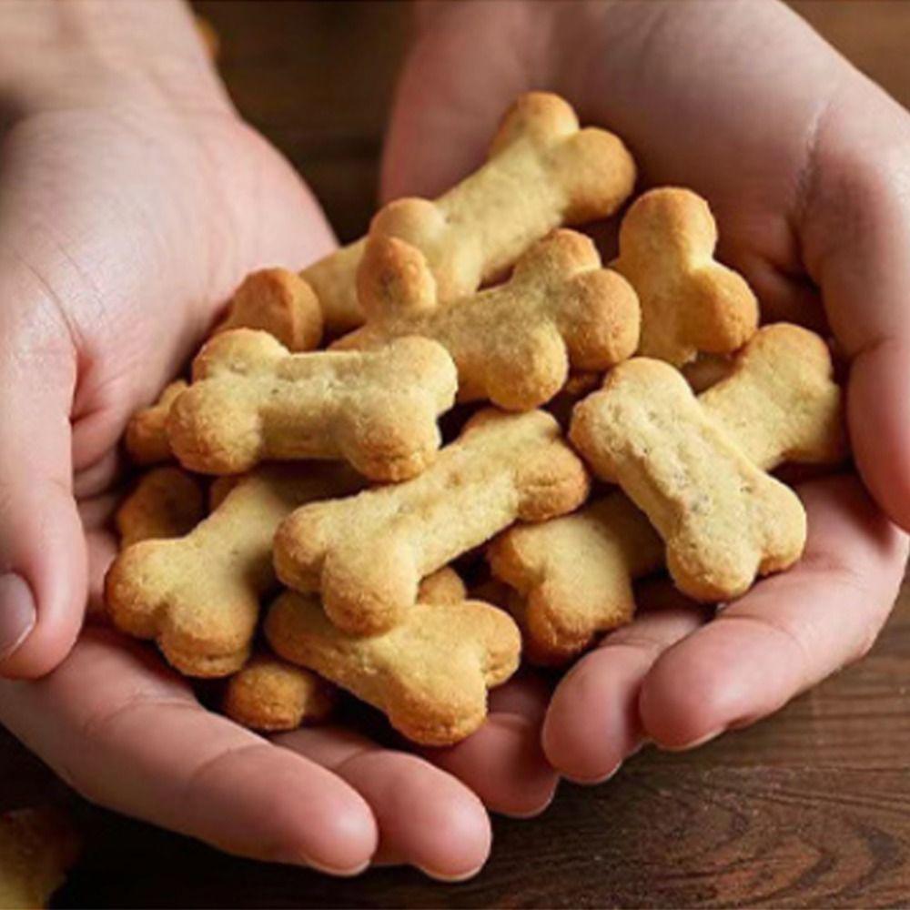 Stainless Steel Cookie Cut Mold 3D Biscuit Embosser Candy Bone Shaped Cookies Cutters  Kitchen