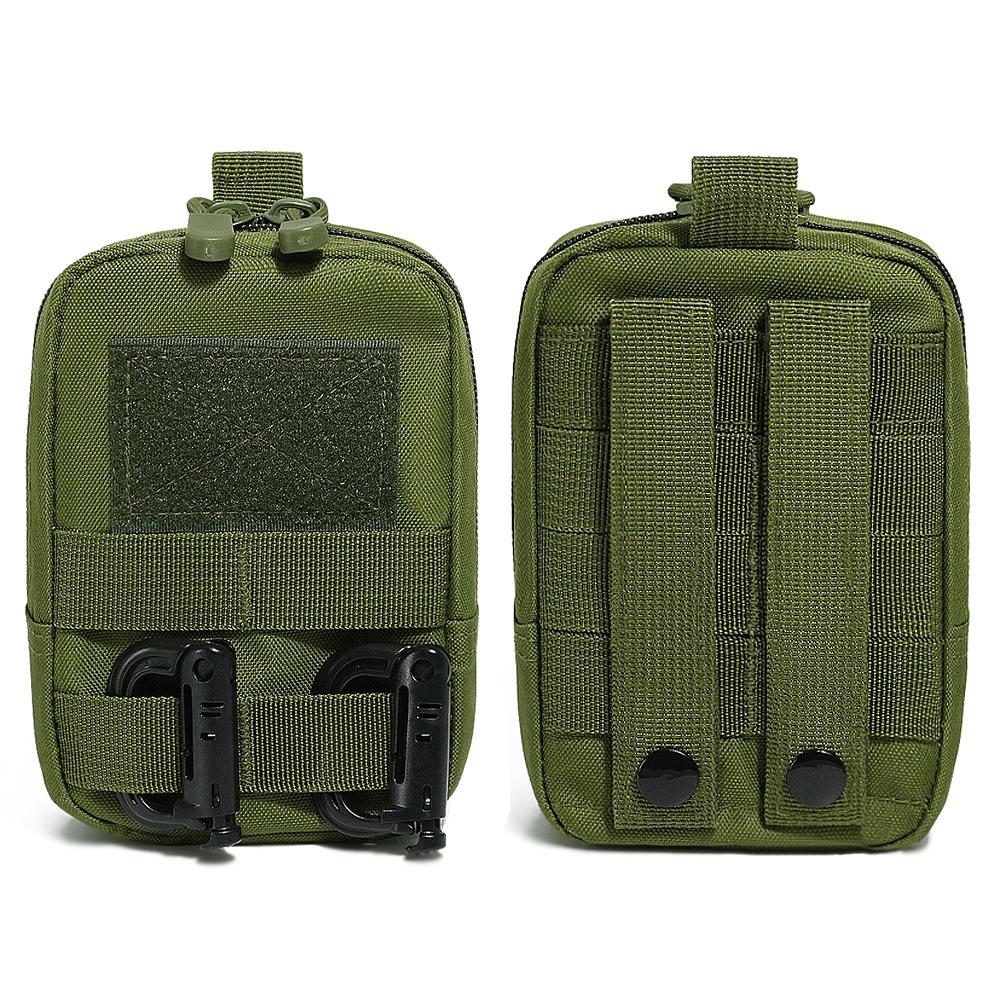 Molle Pouches Tactical Compact Water-Resistant EDC Pouch Bag Small Utility Pouch with Carabiner for Outdoor Hiking Camping
