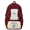 Schoolbag high-value backpack, cute for junior high school students, large-capacity college style, contrasting colors, light, simple and versatile .
