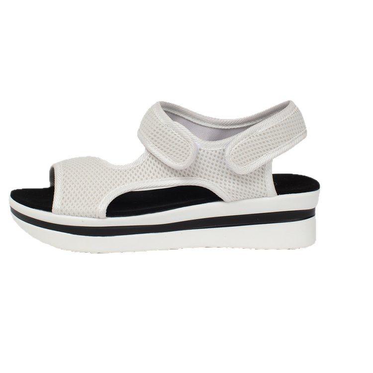 Große Größe 43 Klettverschluss Sportwind breiter Riemen mit Sandalen 2025 Sommer dicke Sohle erhöhend Außenhandel Damenschuhe